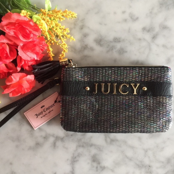 New Black Juicy Couture Wristlet - Picture 2 of 8